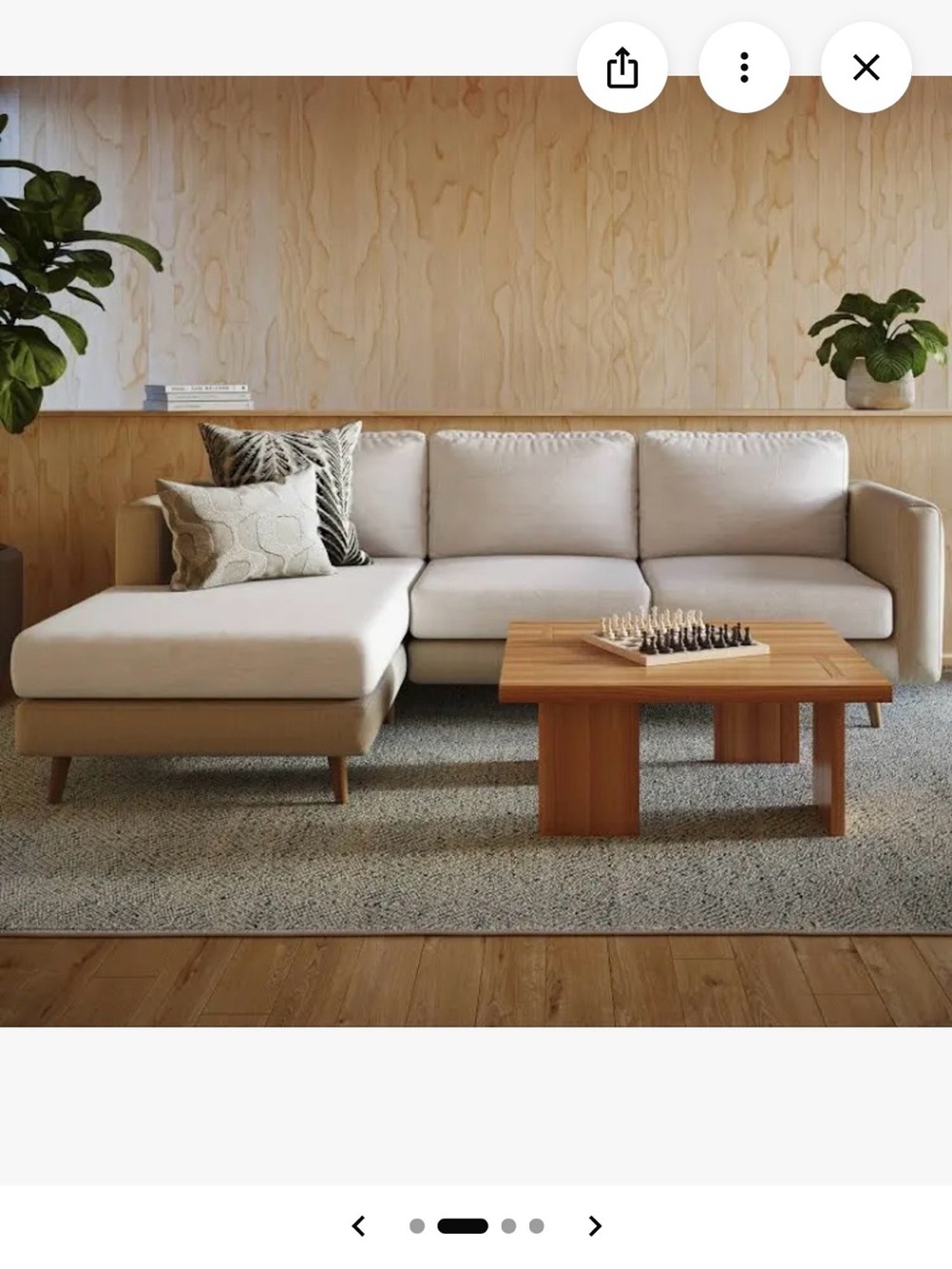 NOLAN INTERIOR Miracle Sofa Sectional Couch Cover Protective Slipcover Latte